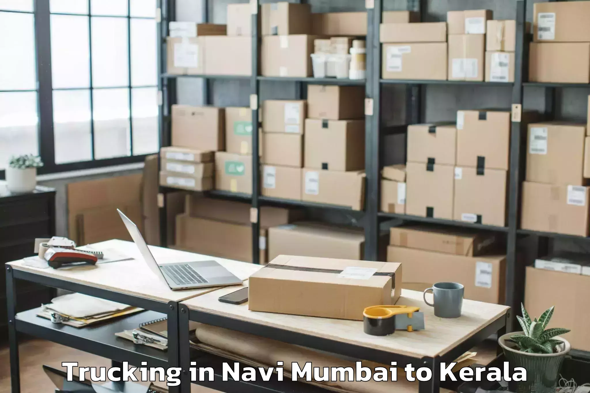 Hassle-Free Navi Mumbai to Kerala University Of Fisheries Trucking